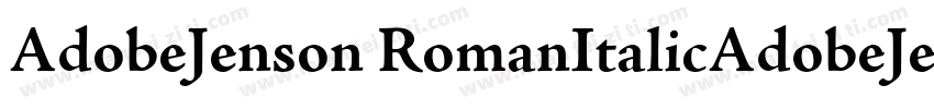 AdobeJenson RomanItalicAdobeJenson字体转换